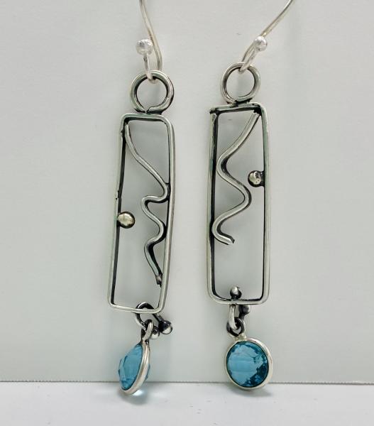 Blue Topaz Earrings