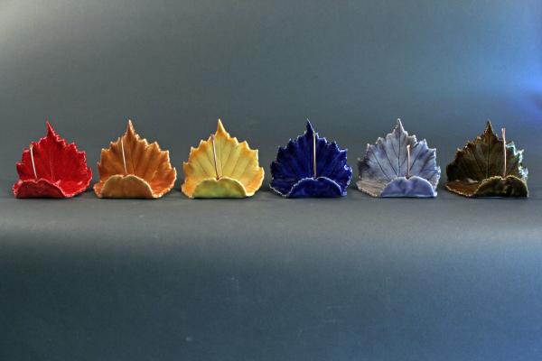 Ceramic Leaf Business Card Holders-2 Designs To Choose From