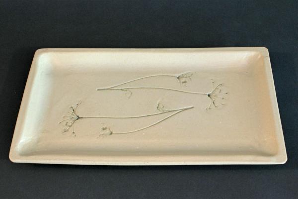 Queen Anne's Lace Platter Small - ceramic serving platter
