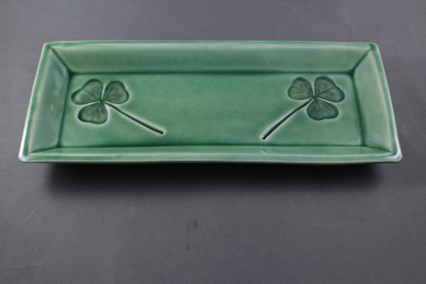 Ceramic Tray-Shamrock Impression