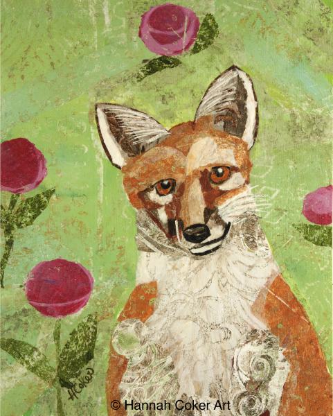Fox Paper Painting
