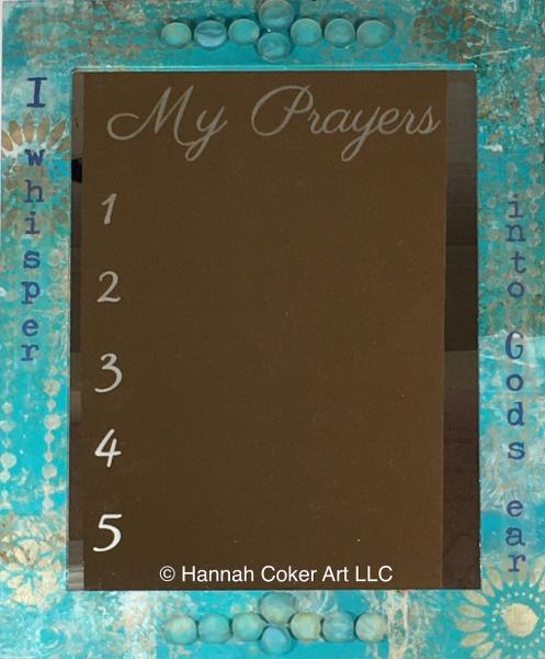 Prayer Mirror-Large-Teal-IWIGE