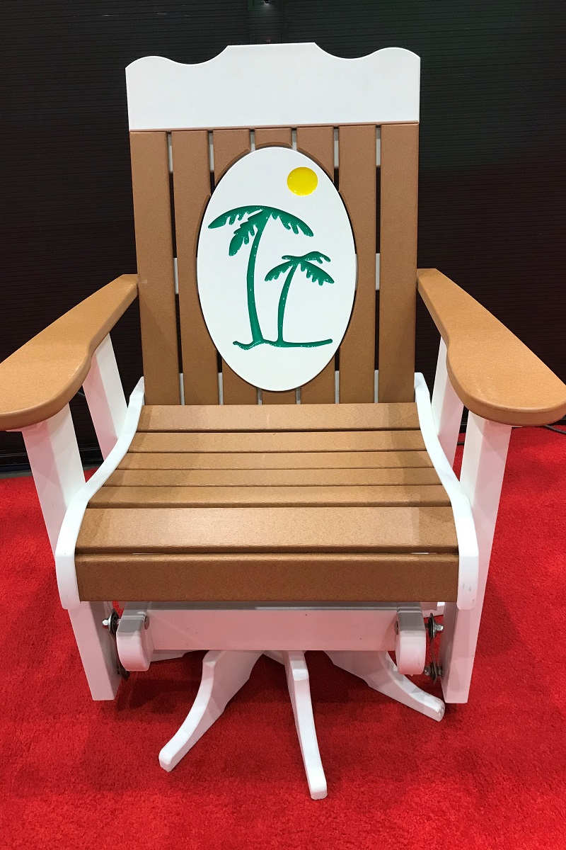 Oval back Swivel Glider picture