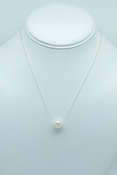 Sterling Silver one pearl