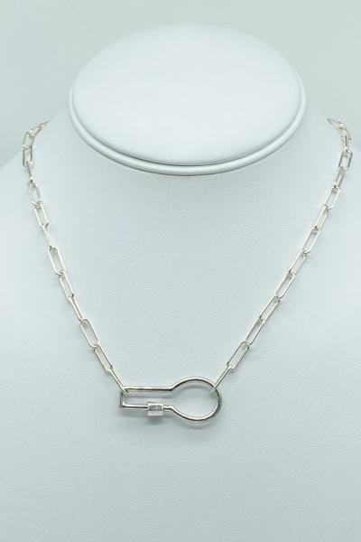 sterling-tennis-racquet-carabiner-with-sterling-chain picture