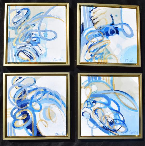 Set of 4 abstracts