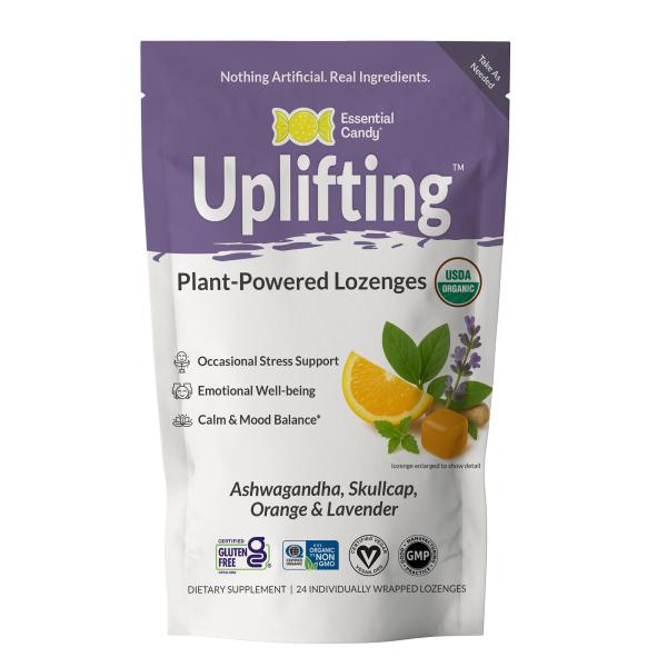 Uplifting Organic Calm & Mood Functional Botanical Slow-Dissolve Lozenges