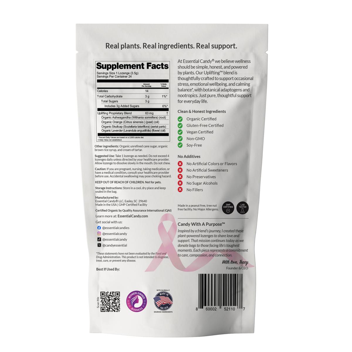 Uplifting Organic Calm & Mood Functional Botanical Slow-Dissolve Lozenges picture