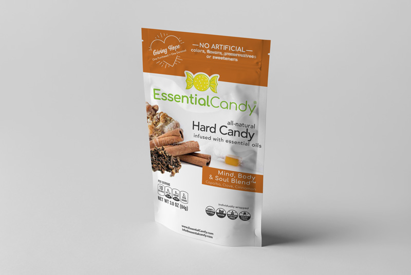 MIND BODY AND SOUL BLEND HARD CANDY WITH COPAIBA, CINNAMON AND CLOVE