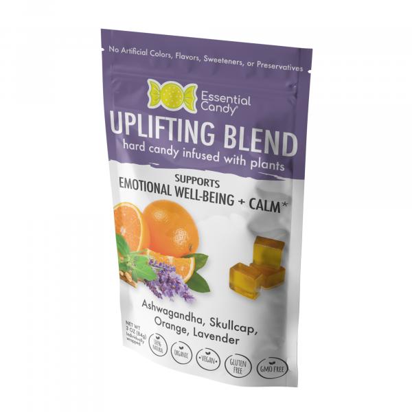 Uplifting Blend Organic Hard Candy with Orange, Lavender, Ashwagandha, and Skullcap picture