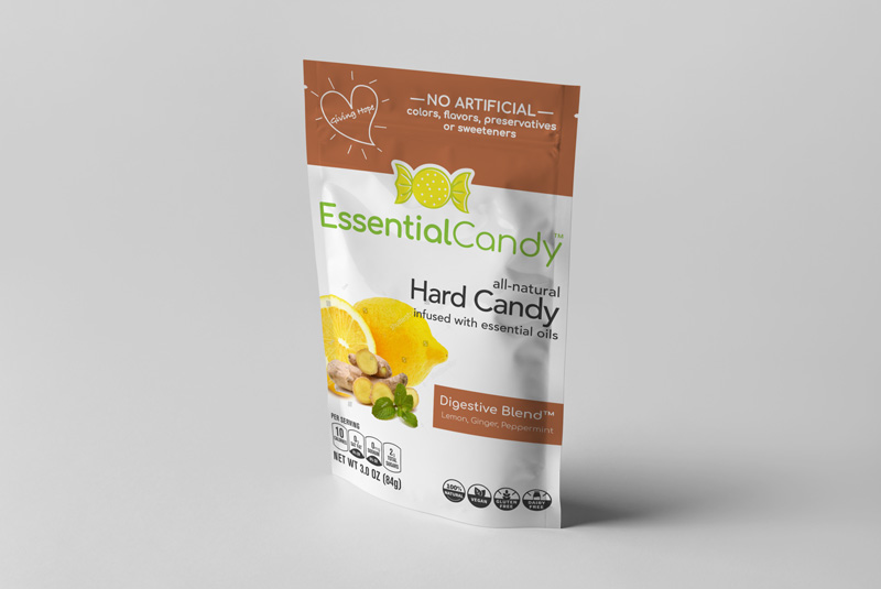 DIGESTIVE BLEND HARD CANDY WITH LEMON, GINGER, AND PEPPERMINT