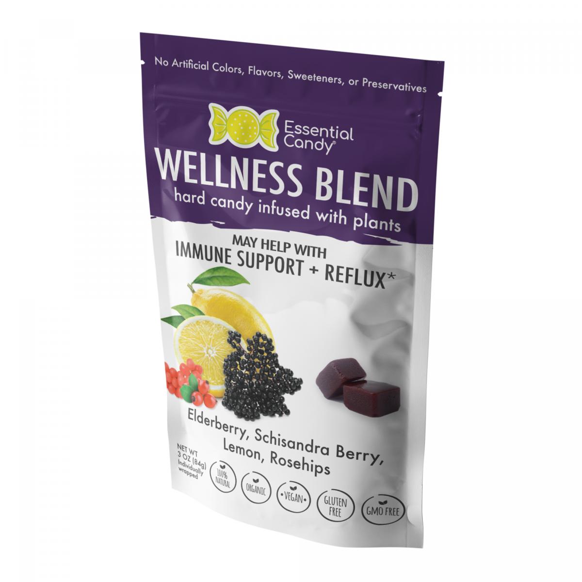 Wellness Blend Organic Hard Candy with Elderberry, Schisandra Berry, Lemon and Rosehips picture