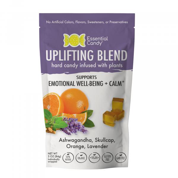Uplifting Blend Organic Hard Candy with Orange, Lavender, Ashwagandha, and Skullcap picture