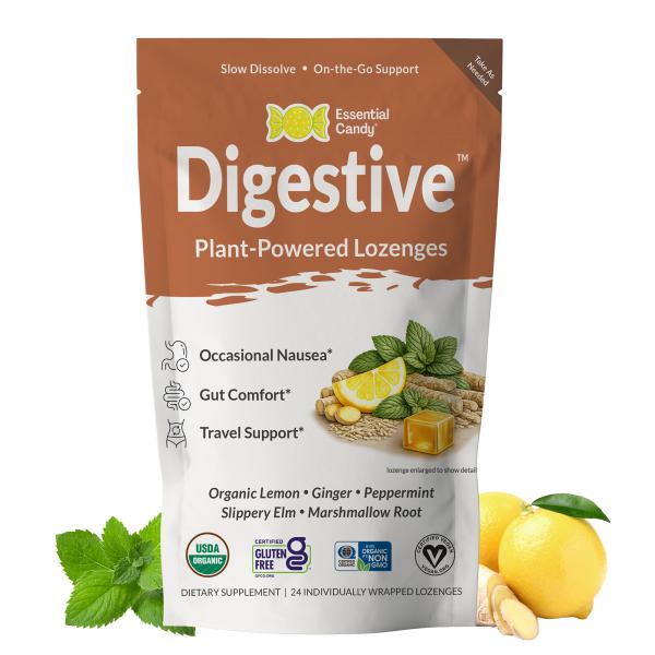 Digestive Organic Functional Botanical Slow-Dissolve Lozenges