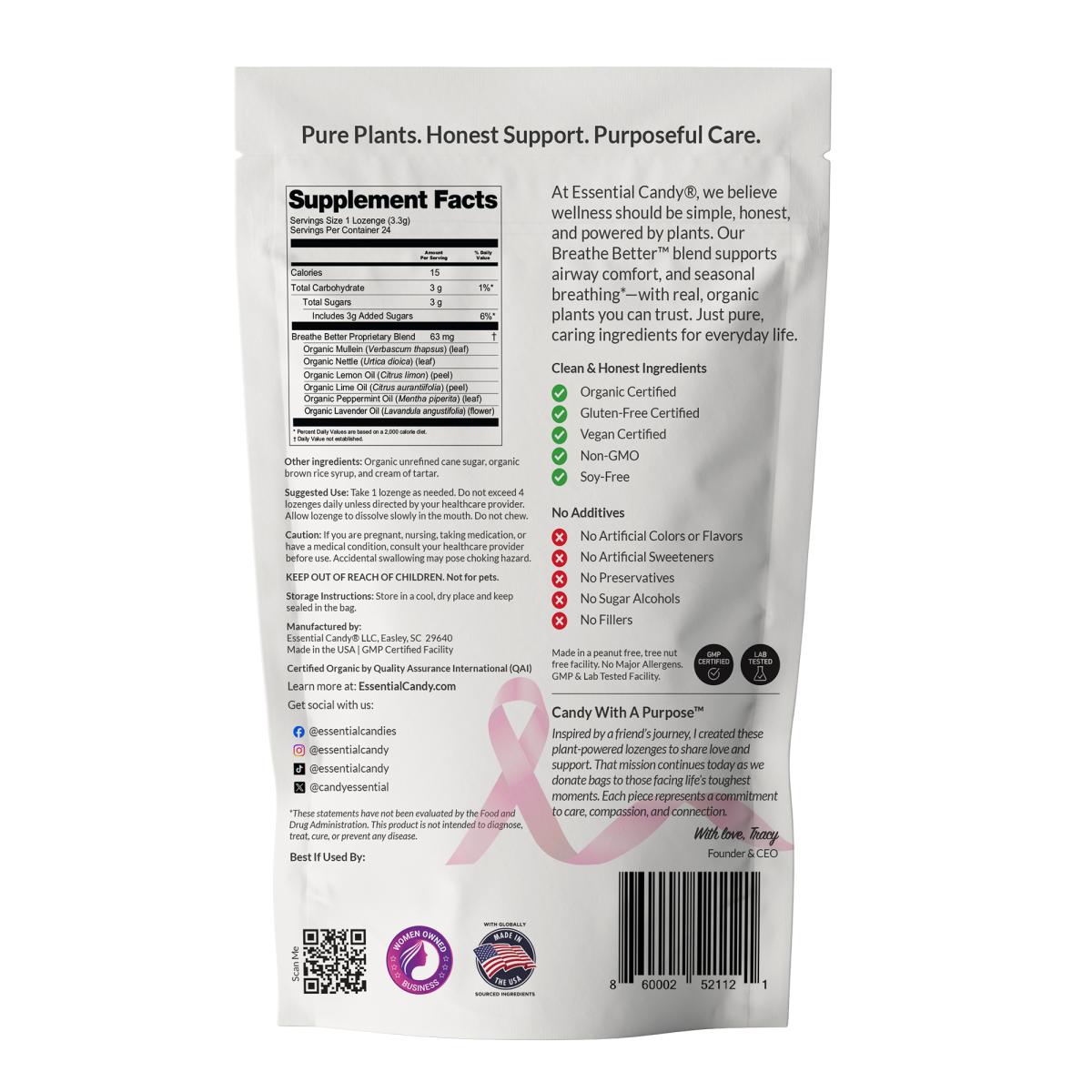 Breathe Better Organic Seasonal Wellness Functional Botanical Slow-Dissolve Lozenges picture