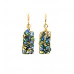 Swarovski Crystal Rectangular Blue Dangles