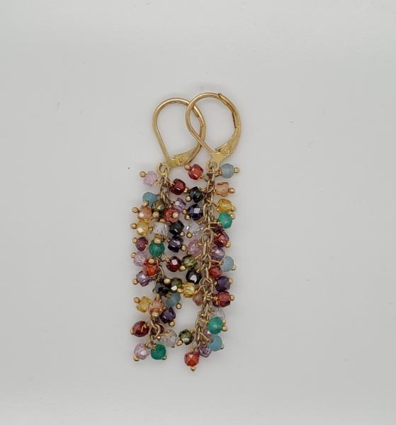 Multi Color Fringe Earrings picture