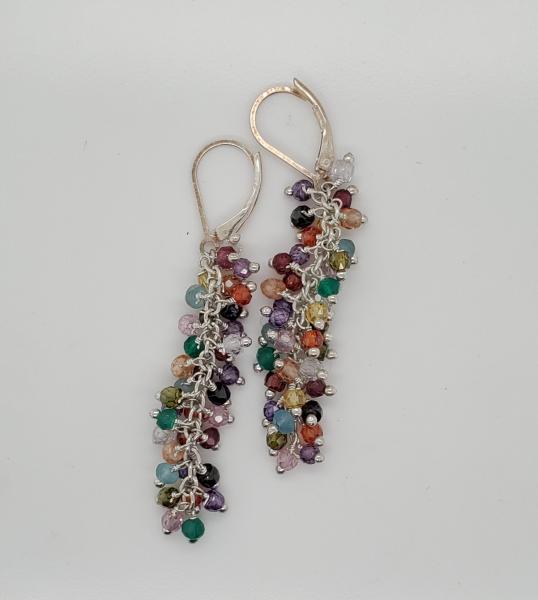 Multi Color Fringe Earrings picture