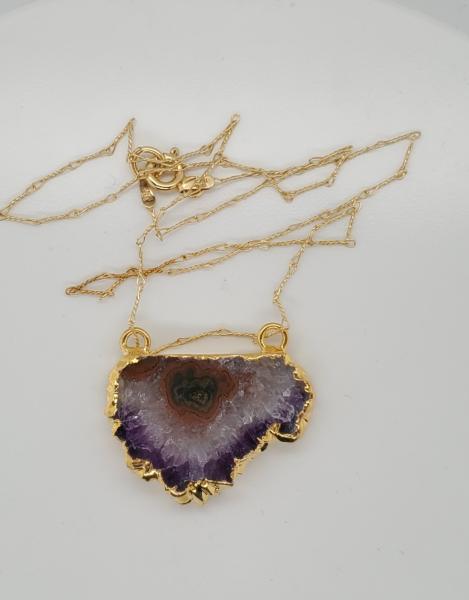 Amethyst Stalactite Geode Pendant picture