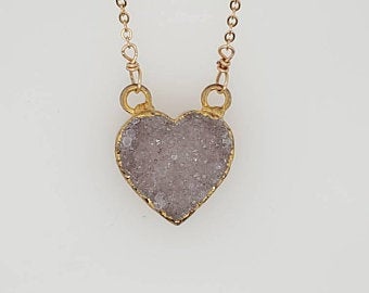 Drusy Heart Pendant picture