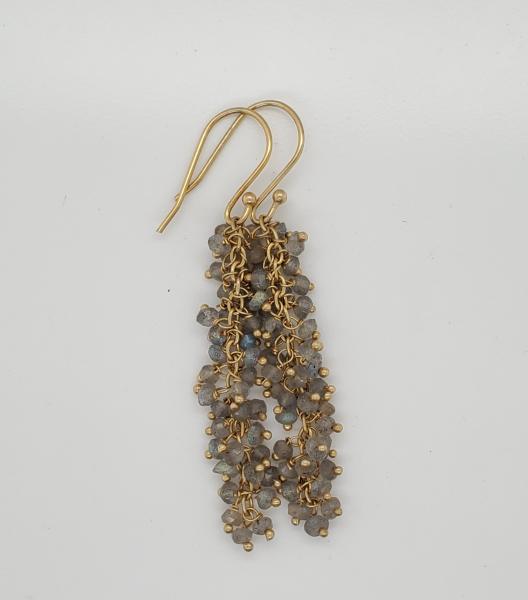 Labradorite Fringe Earrings