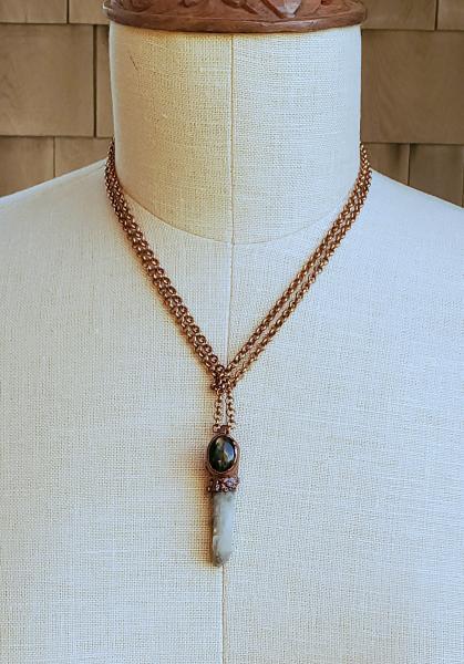 Spirit Quartz and Labradorite Neckalce picture