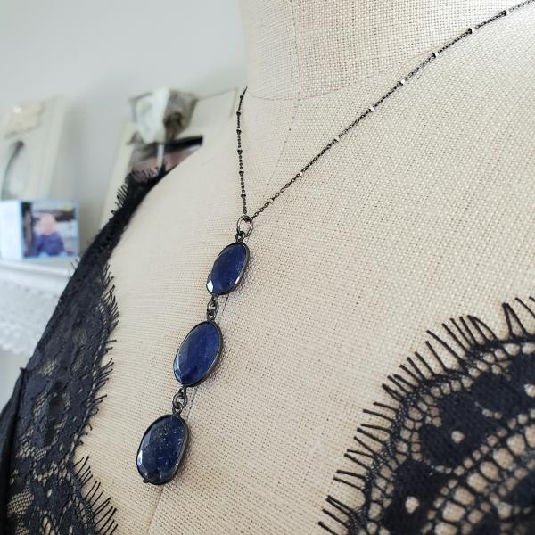 Three Lapis Drop Pendant picture