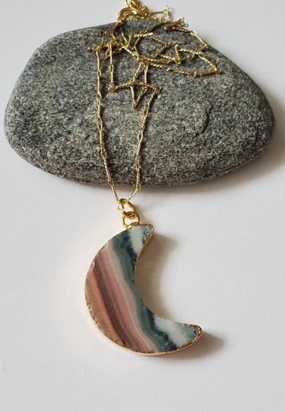 Jasper Moon Pendant