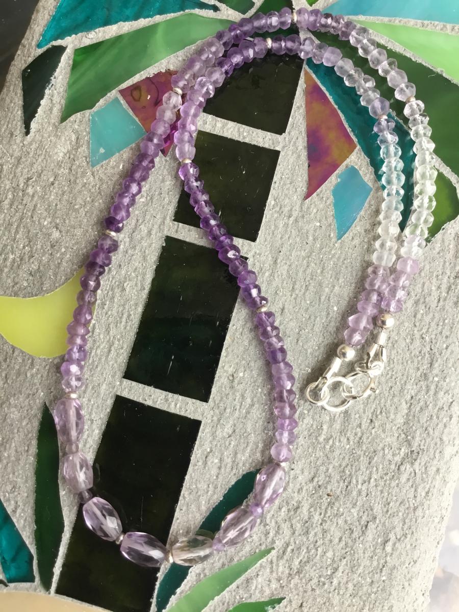 Amethyst Beaded Choker Necklace picture