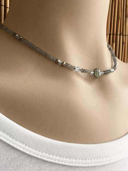 Labradorite Choker Beaded Necklace picture
