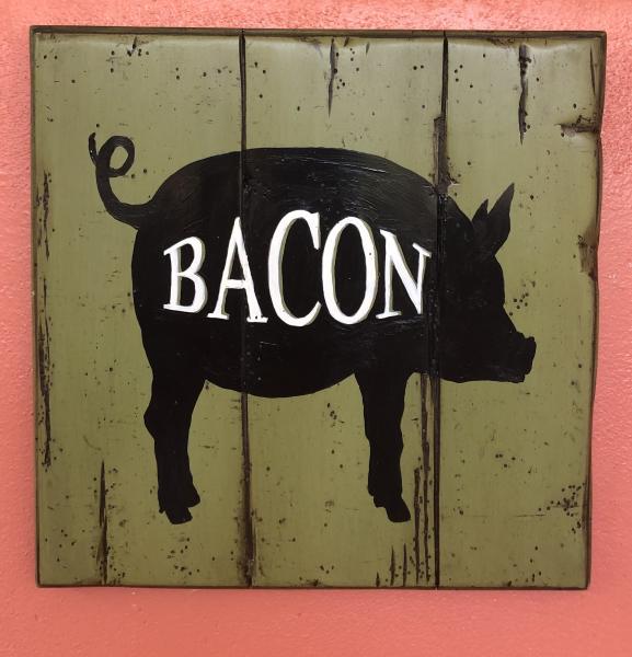 Hand painted wood signs picture