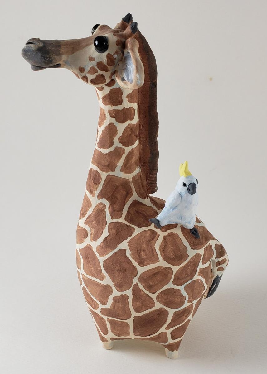 Longneck with Bud the Cockatoo picture