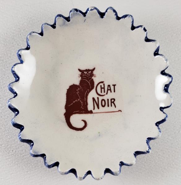 Tiny plate with "Chat Noir" picture