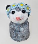 Polly Possum Wears a Daisy Headband