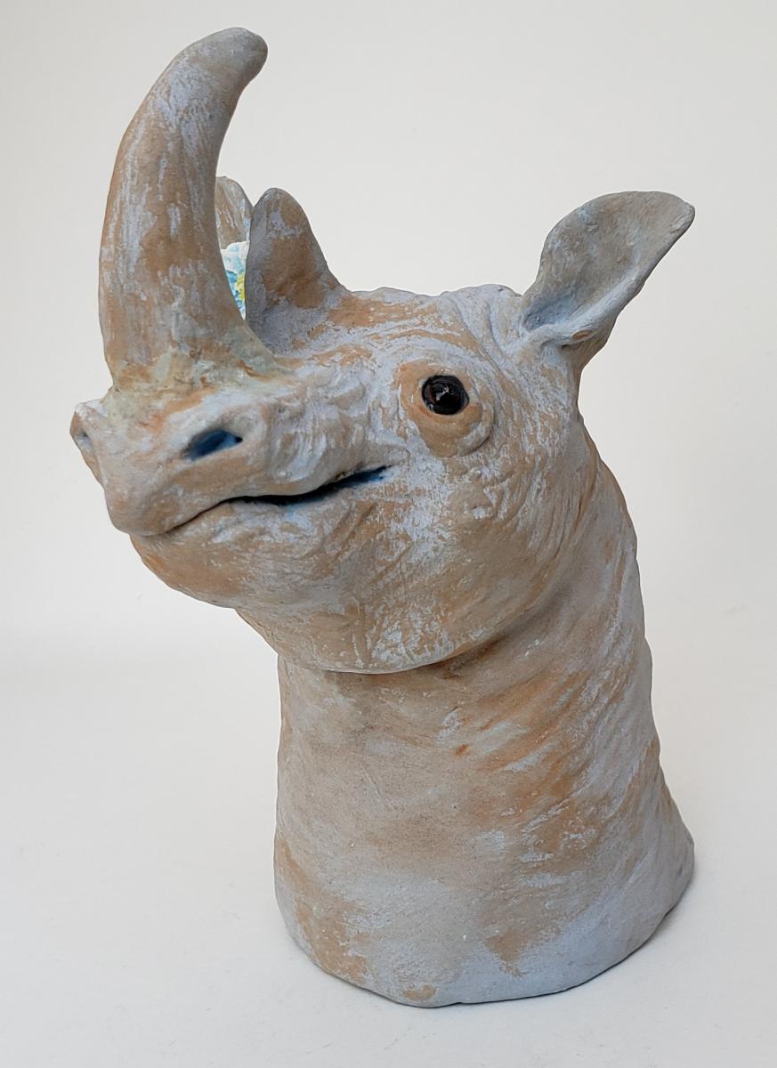 Rhiannon the Rhino Wearing a Daisy Headband picture