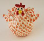 Orange and White Chicken Shaker