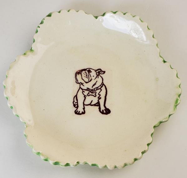Tiny Plate with a Bulldog