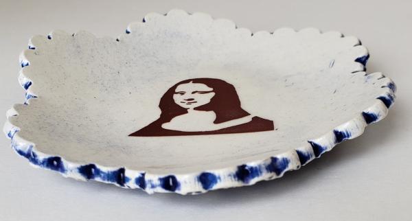 Tiny Plate with Mona Lisa picture