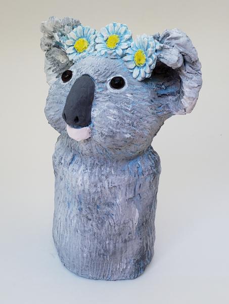 Konstance the Koala Bear Wearing a Daisy Headband picture