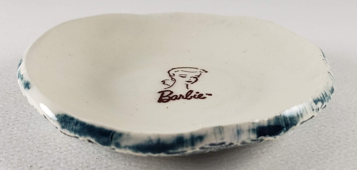 Tiny plate with Barbie picture