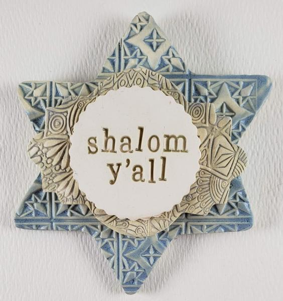"Shalom" Star of David Word Plaque