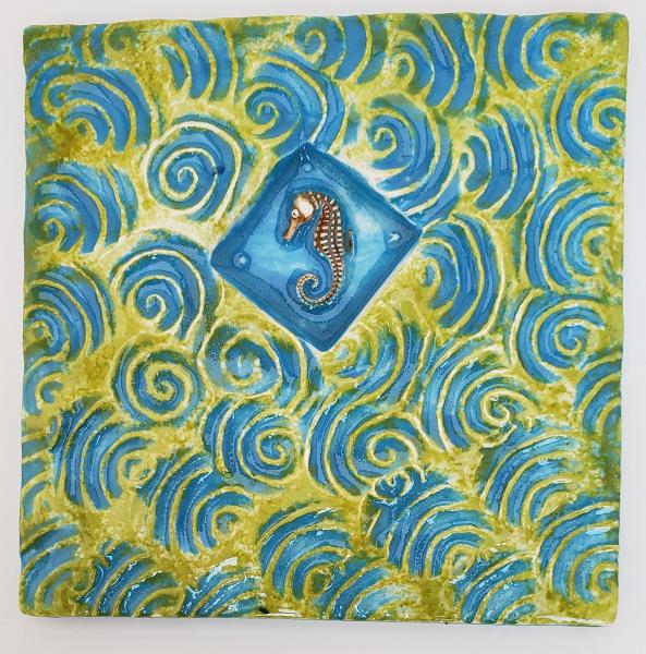 Seahorse 4x4 Ceramic Tile picture