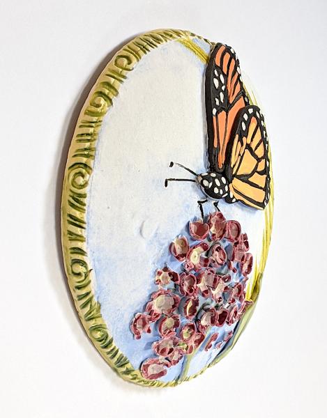 Round Monarch Butterfly Wall Art picture