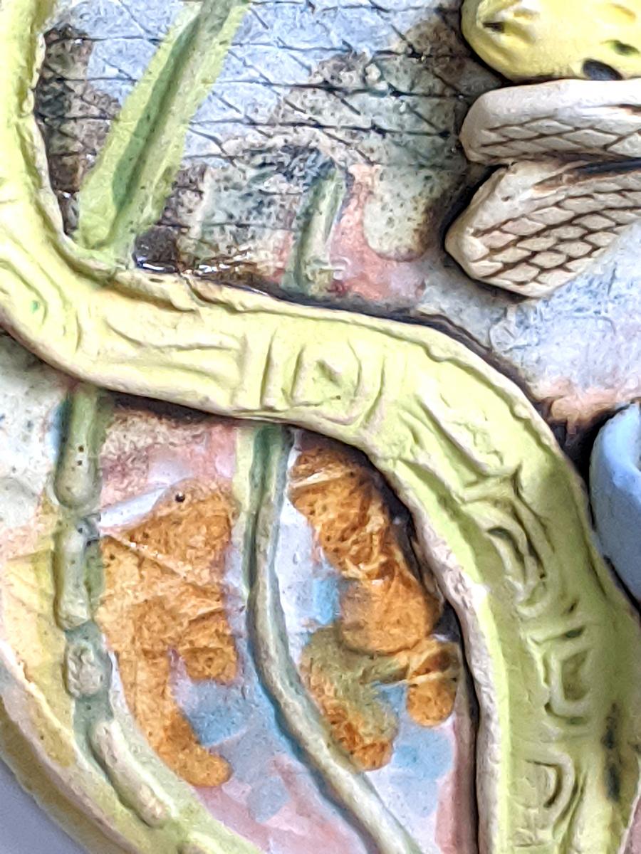 Miniature Art Whimsical Bee Round Medallion picture