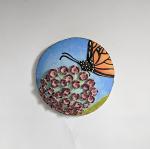 Round Monarch Butterfly Wall Art