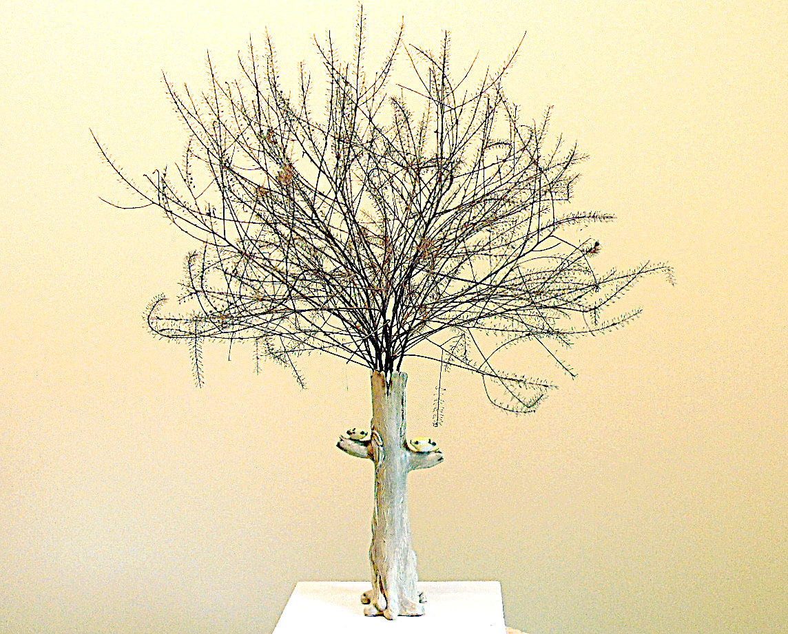 Goldfinch Bird Tree Vase picture