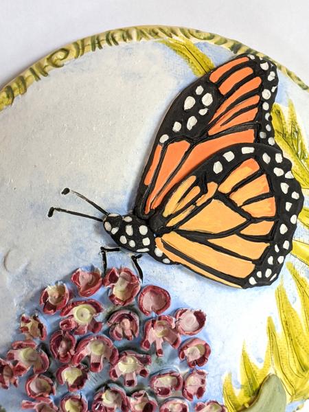 Round Monarch Butterfly Wall Art picture