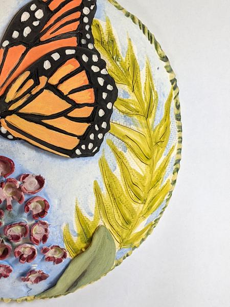 Round Monarch Butterfly Wall Art picture