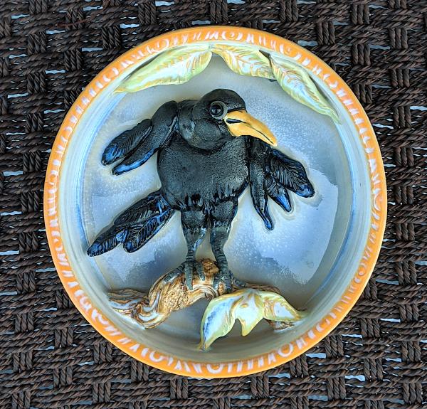 Round Crow Wall Decor picture