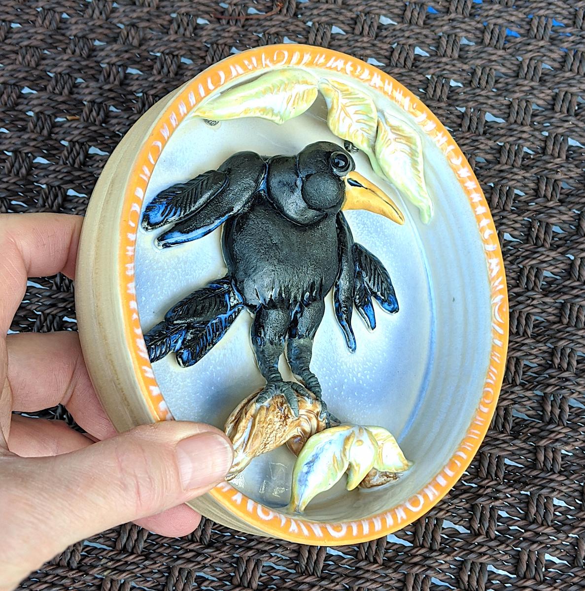 Round Crow Wall Decor picture